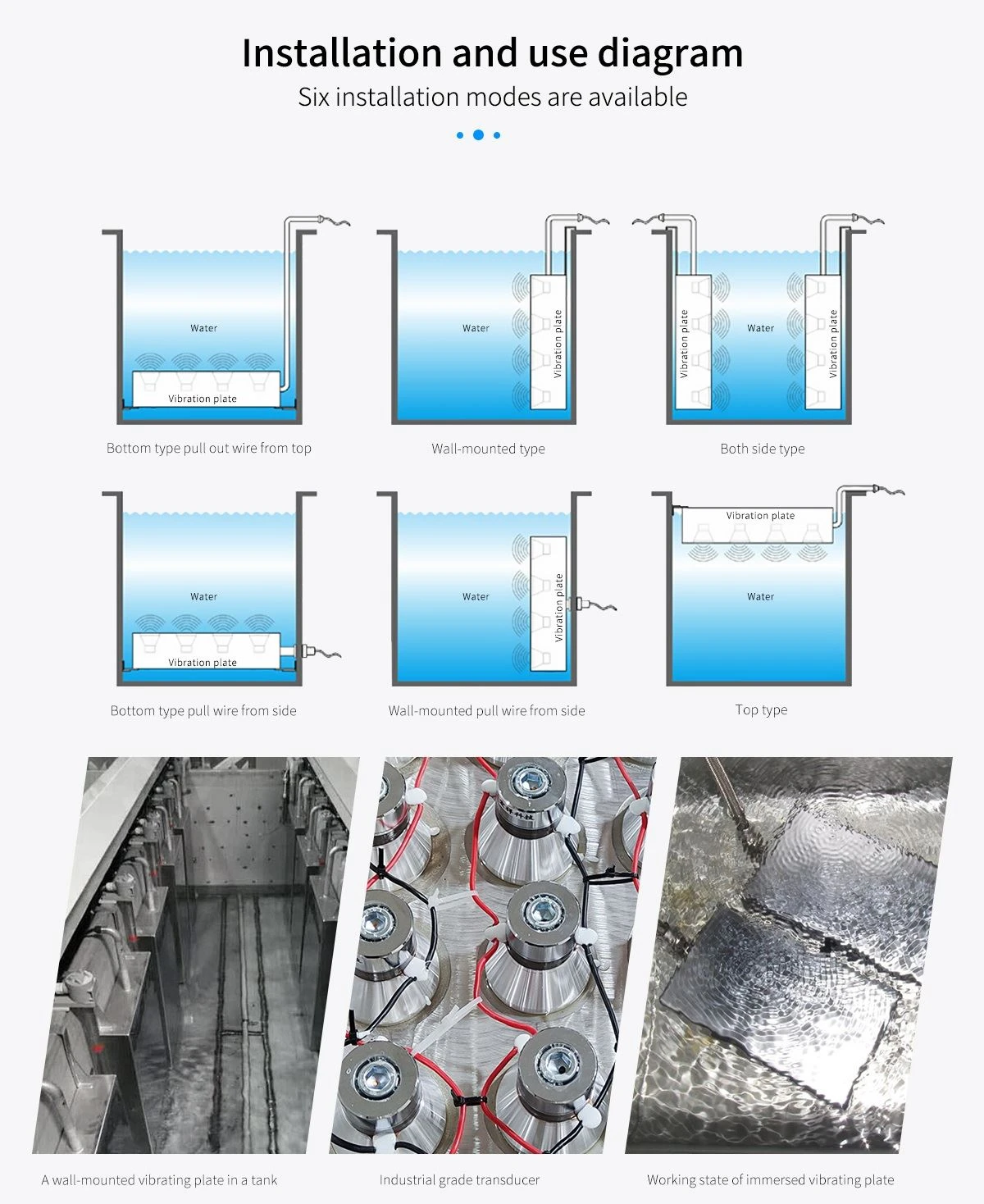 immersion ultrasonic transducers